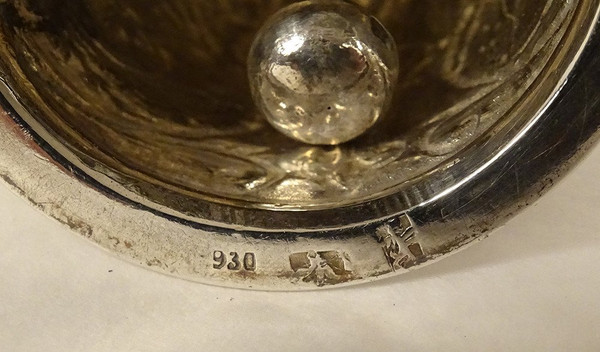 Table Bell Sterling Silver English Sheffield Landeck 1898 60.97gr