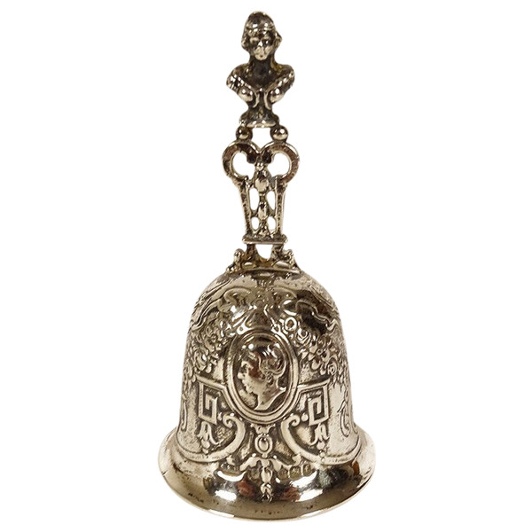 Table Bell Sterling Silver English Sheffield Landeck 1898 60.97gr