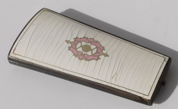 Vecchio kit da cucito in acciaio Forbici da cattedrale di Napoleone III