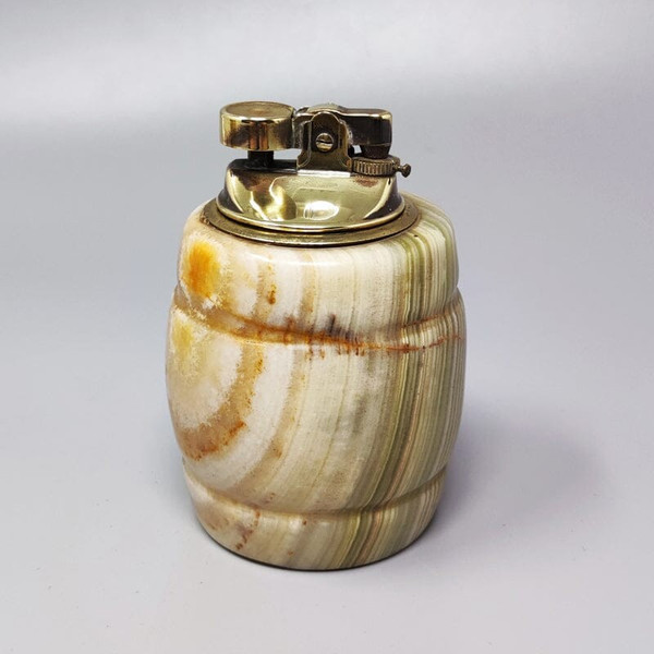 1960 Magnificent Onyx smoking set. Made in Italy
