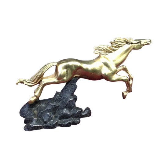 Cheval En Bronze doré Double Patine XX