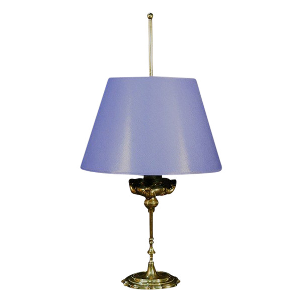 Lampada a olio, bronzo, elettrificata, XIX secolo