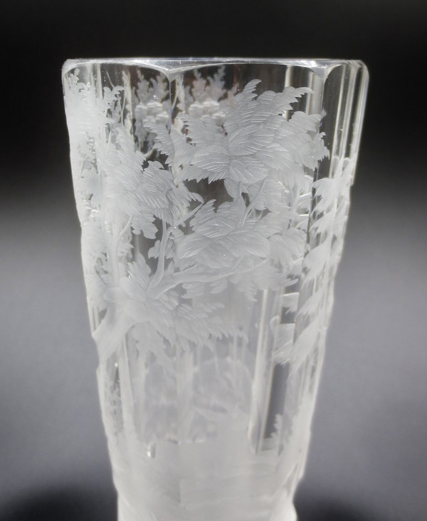 Verre en cristal de Bohème. XIXe siècle. 