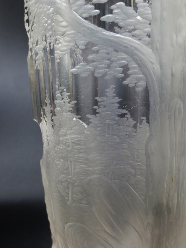 Gobelet en cristal de Bohème, XIXe siècle. 