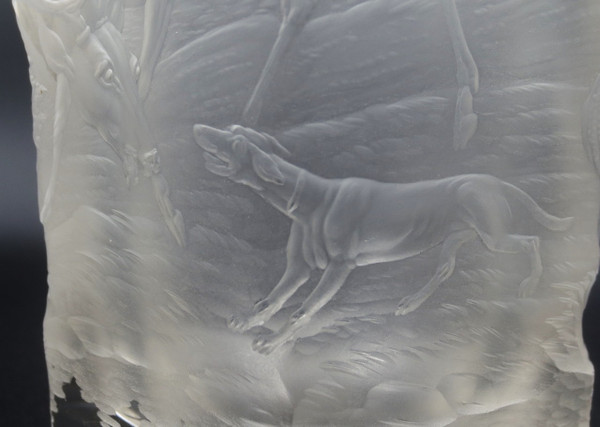 Gobelet en cristal de Bohème, XIXe siècle. 