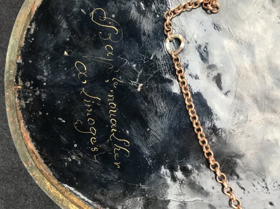 Heilige Elisabeth von Ungarn, E-Mail-Plakette von Limoge XVIII unterzeichnet Baptiste le noualhier