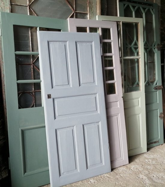 Old XVIIIth And XIXth Restored And Painted Doors Door