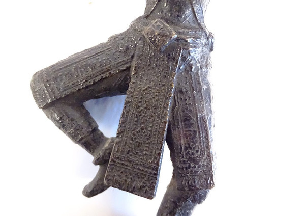 Skulptur Bronzestatuette Tänzerin Apsara Khmer Kambodscha Thailand 19