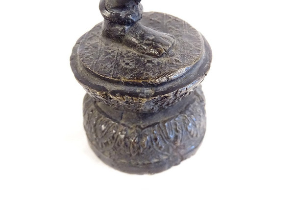 Skulptur Bronzestatuette Tänzerin Apsara Khmer Kambodscha Thailand 19
