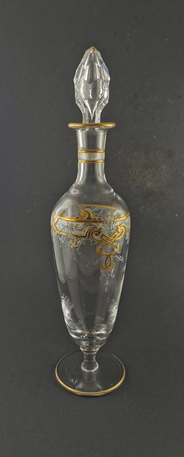 Servizio da liquore in cristallo di Saint Louis, fine del XIX secolo