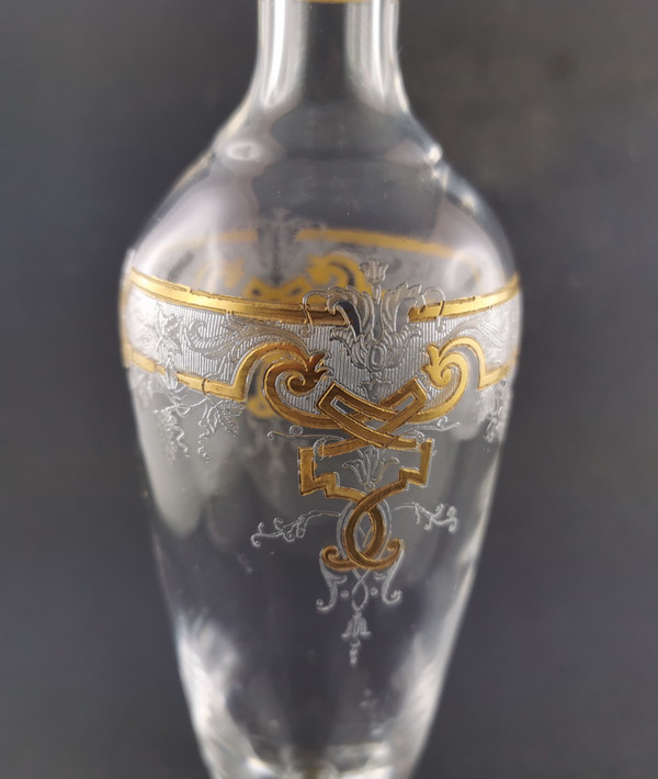 Servizio da liquore in cristallo di Saint Louis, fine del XIX secolo