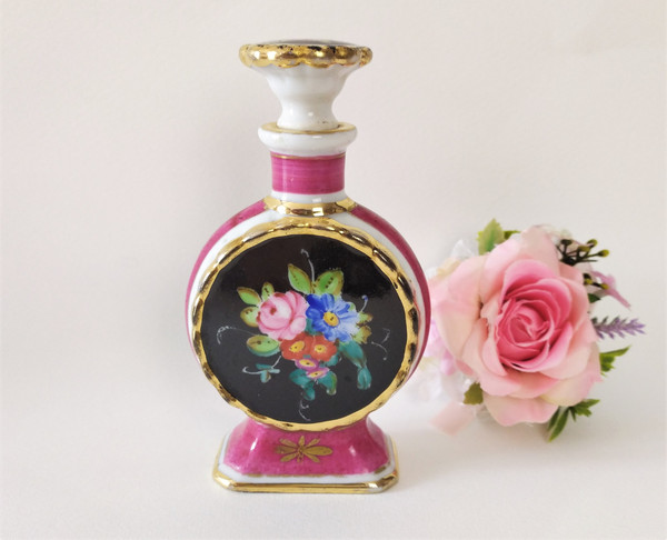 Flacon à Parfum En Porcelaine Peinte Par Jacob Petit