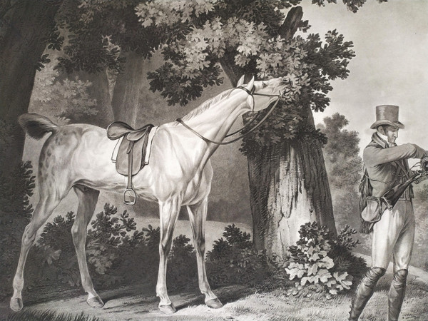 Hunting Engraving by Debucourt After Carle Vernet