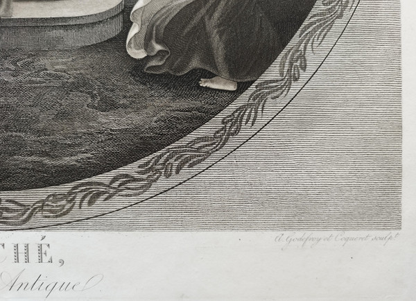 Mythological Engraving Psyche 19th