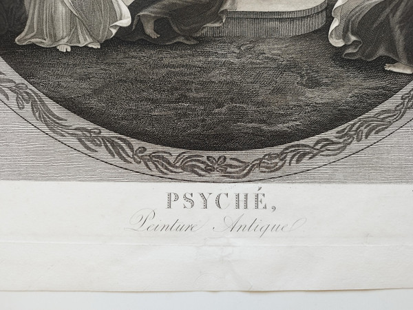 Mythological Engraving Psyche 19th