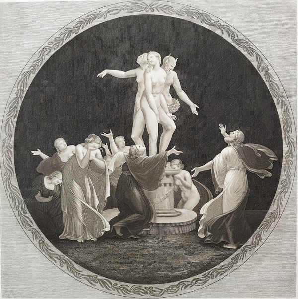 Mythological Engraving Psyche 19th