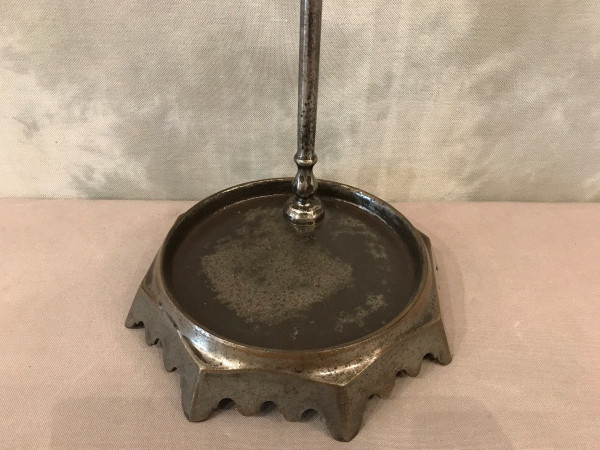 Serviteur de cheminée ancien en fer et fonte d'époque 19 ème 