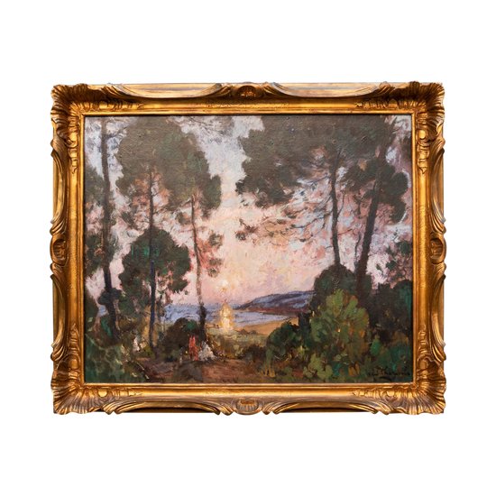 Paul CHARAVEL (1870- 1961) - The bay of Canoubiers in Saint Tropez