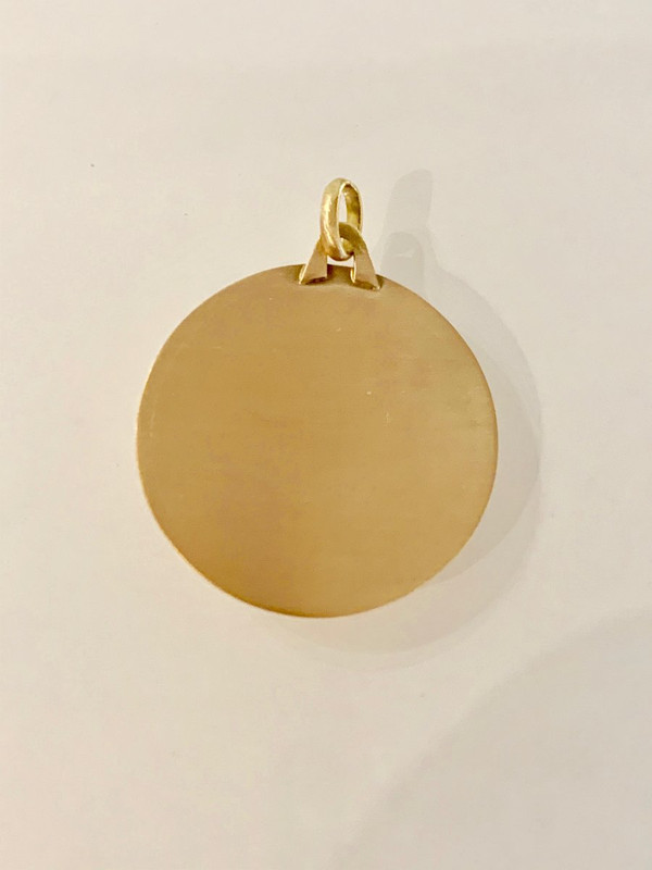 Importante Medaglia Religiosa Con Il Profilo Della Vergine