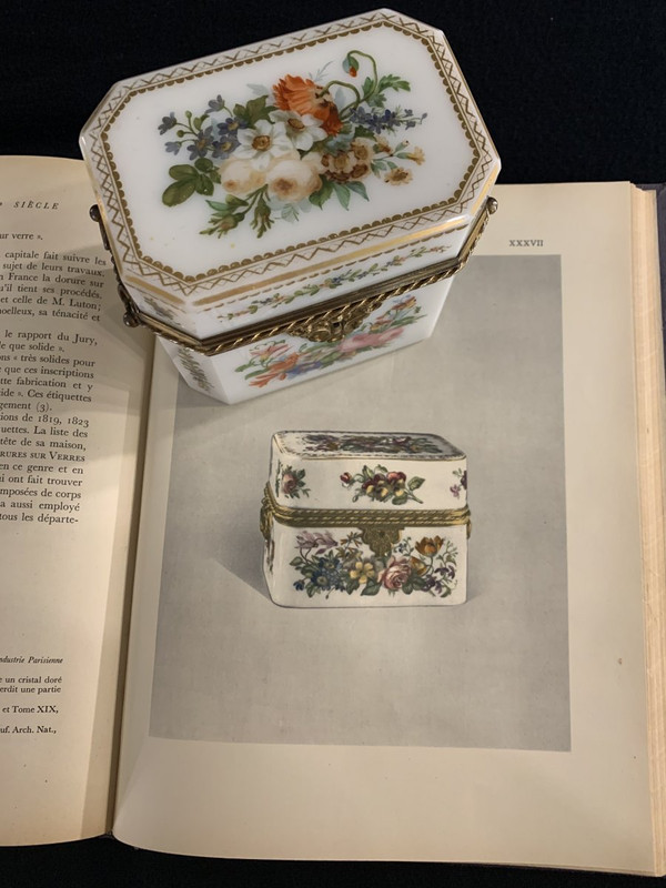 Baccarat: Scatola opalina di Jean François Robert