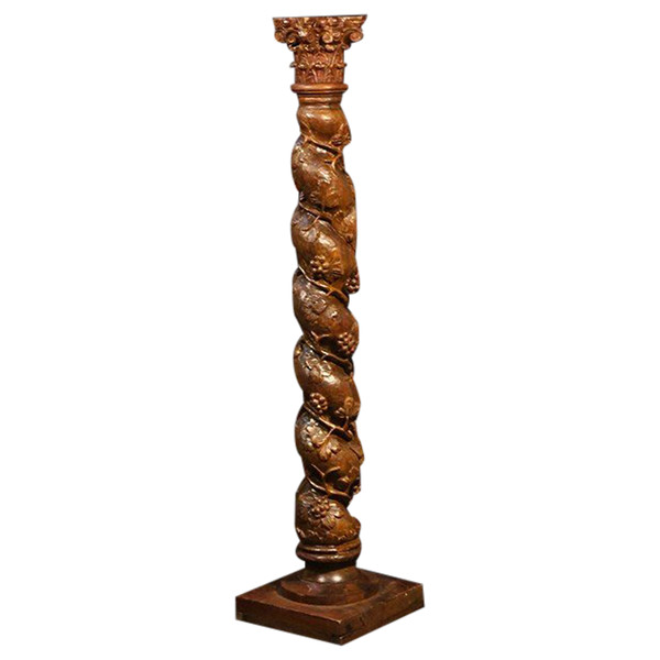 Torso column Oak, 18th century