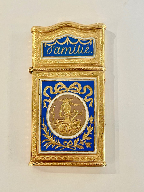 Secret Necessary In Gold And Enamel From The 18th Century