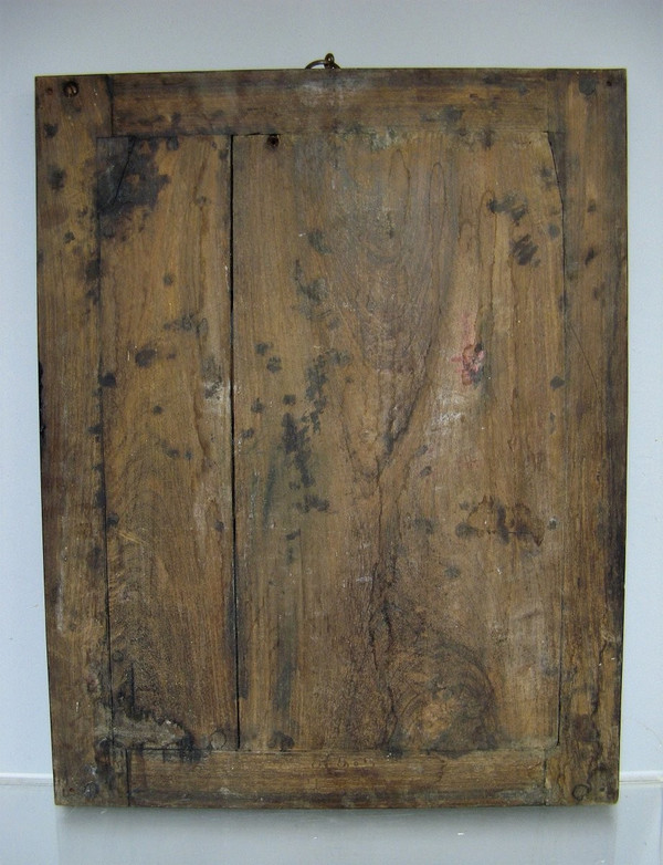 Tavolo in legno intagliato del XIX secolo. Rappresenta la dea Shiva.