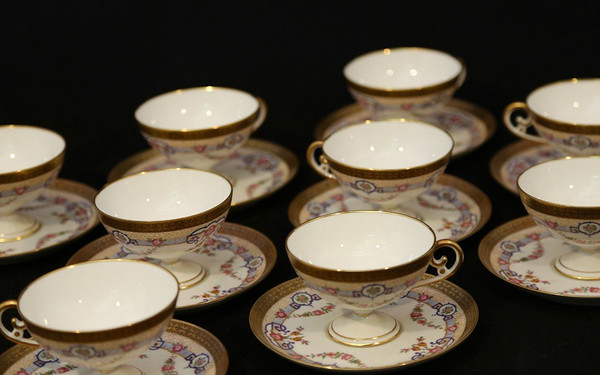 Cups and saucers, Coffee and tea sets, V. Siégel, Paris