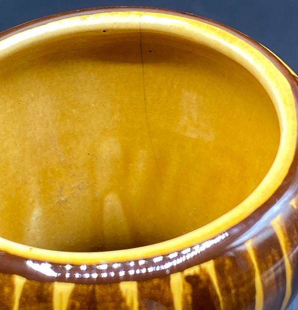 PAINTED SARREGUEMINES VASE