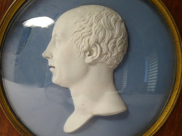 Ritratto Profilo Uomo Impero Sèvres Biscotto Romain-Vincent Jeuffroy XIX secolo