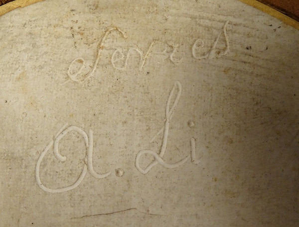Ritratto Profilo Uomo Impero Sèvres Biscotto Romain-Vincent Jeuffroy XIX secolo