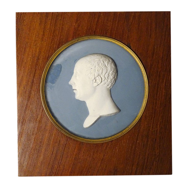 Ritratto Profilo Uomo Impero Sèvres Biscotto Romain-Vincent Jeuffroy XIX secolo
