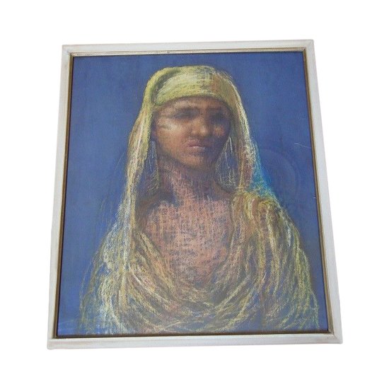  Jeune fille en nikab - Pastel