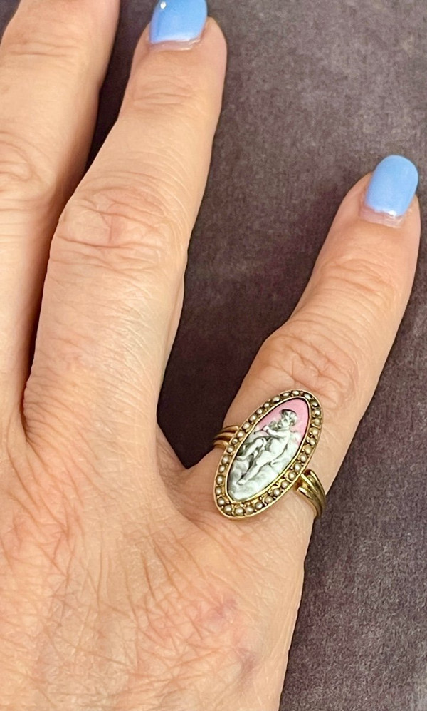 Bague En Or d'époque Romantique