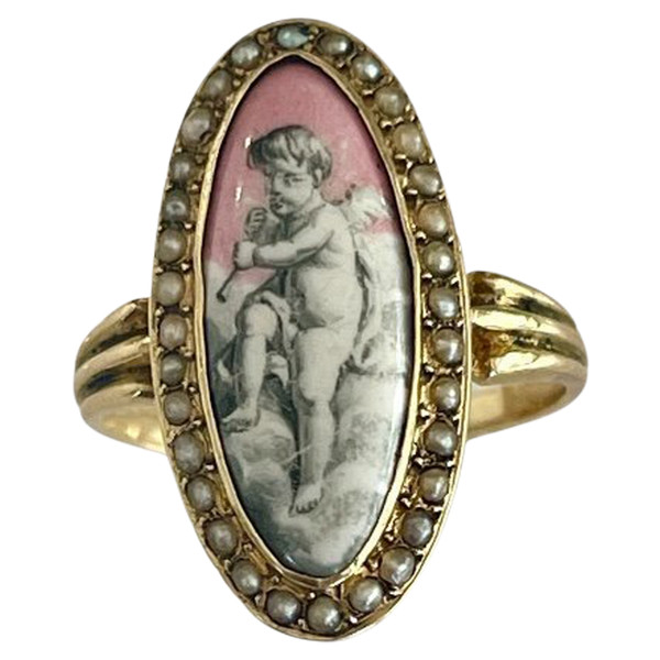 Bague En Or d'époque Romantique