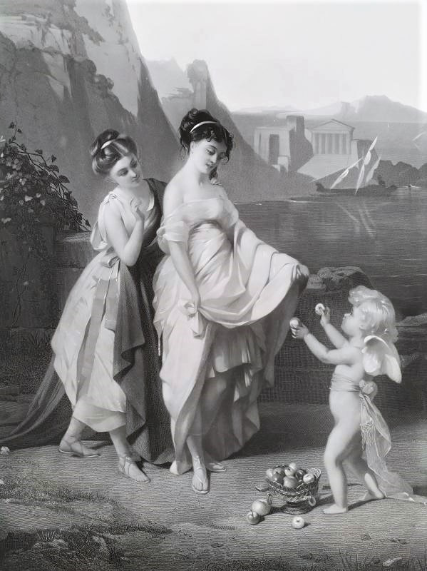 Incisione secondo Brochart in stile neoclassico