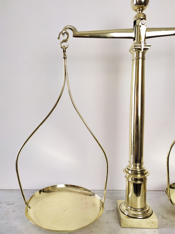 Balance En Laiton Et Bronze XIXème