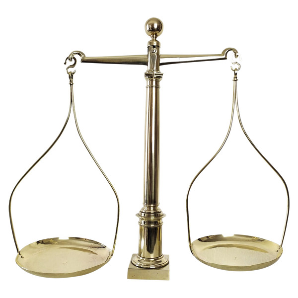 Balance En Laiton Et Bronze XIXème