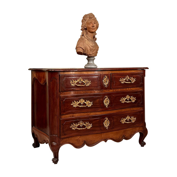 Commode de Port d'Epoque Louis XV Galbée La Rochelle XVIIIème Siècle