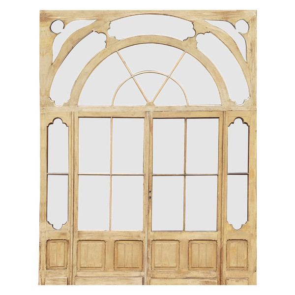 Large Old Bay Window H317xl240 Cm With Its Frame Doors Workshop Loft Orangery Door