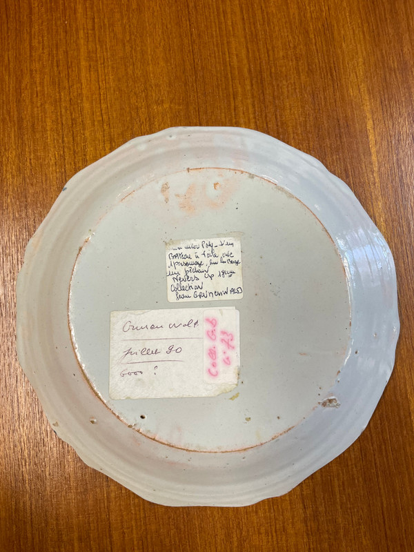 Nevers - Marine De Loire Earthenware Plate 18th Century