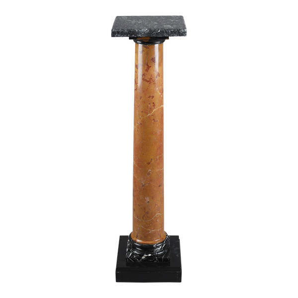 COLUMN IN RED PYRENEAN MARBLE FROM THE LATE 19TH CENTURY
