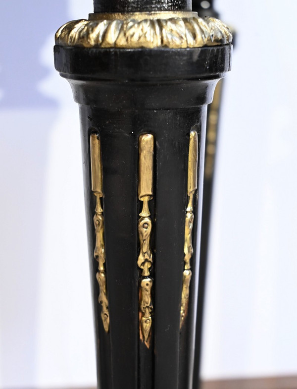 Console Table de Jeux en Bois Noirci, époque Napoléon III – Milieu XIXe