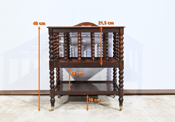 Magazine Rack in Rio Rosewood – Mid-19th Century