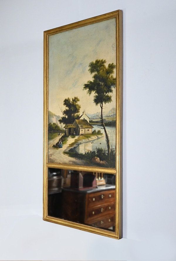 Miroir Trumeau en Bois Doré – Fin XIXe
