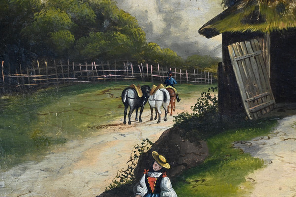 Miroir Trumeau en Bois Doré – Fin XIXe