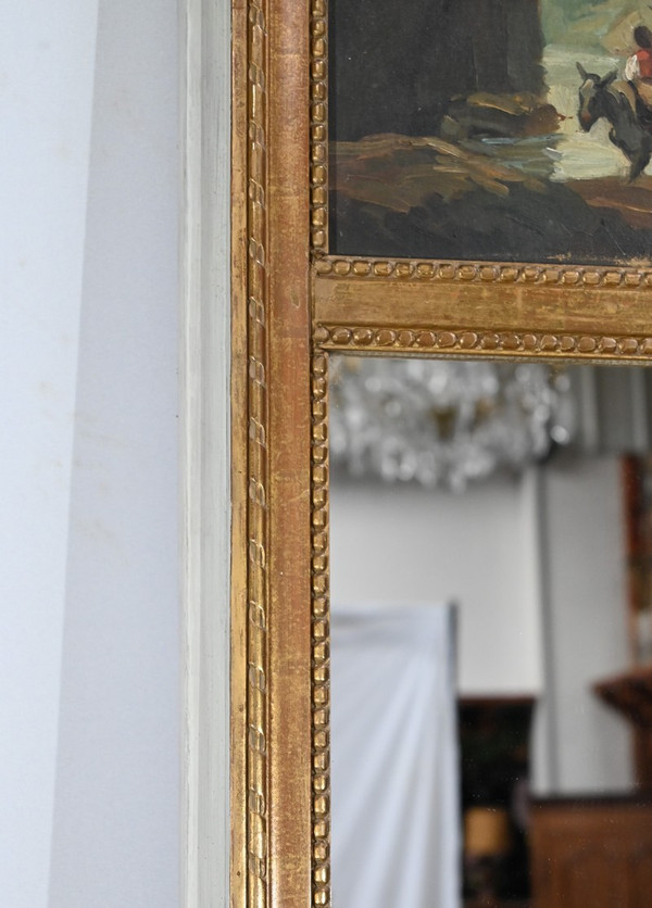 Miroir Trumeau en Bois Doré, style Louis XVI – Fin XIXe
