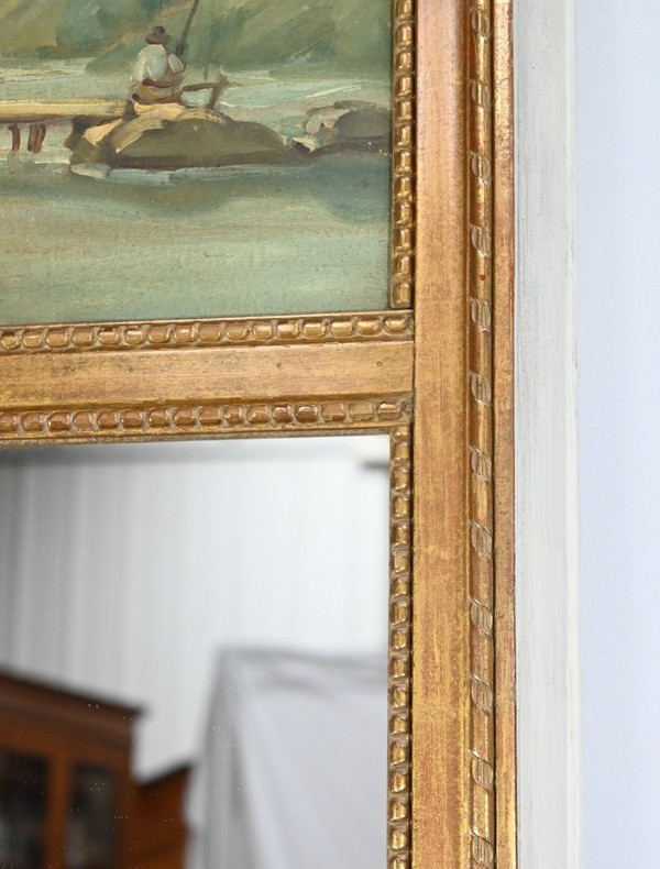 Miroir Trumeau en Bois Doré, style Louis XVI – Fin XIXe