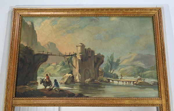 Miroir Trumeau en Bois Doré, style Louis XVI – Fin XIXe