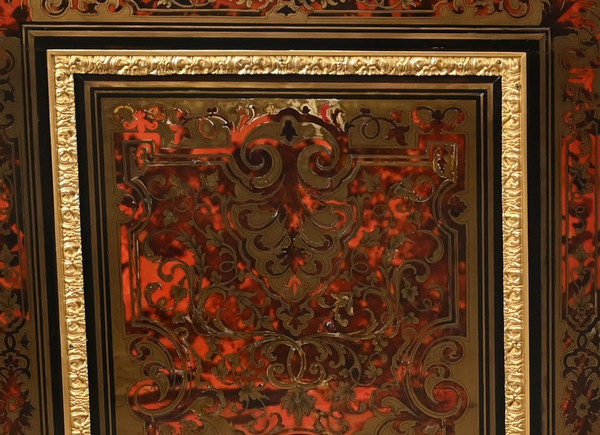 Blackened Pear Wood Support Unit, Boulle spirit, Napoleon III period – Mid-19th century